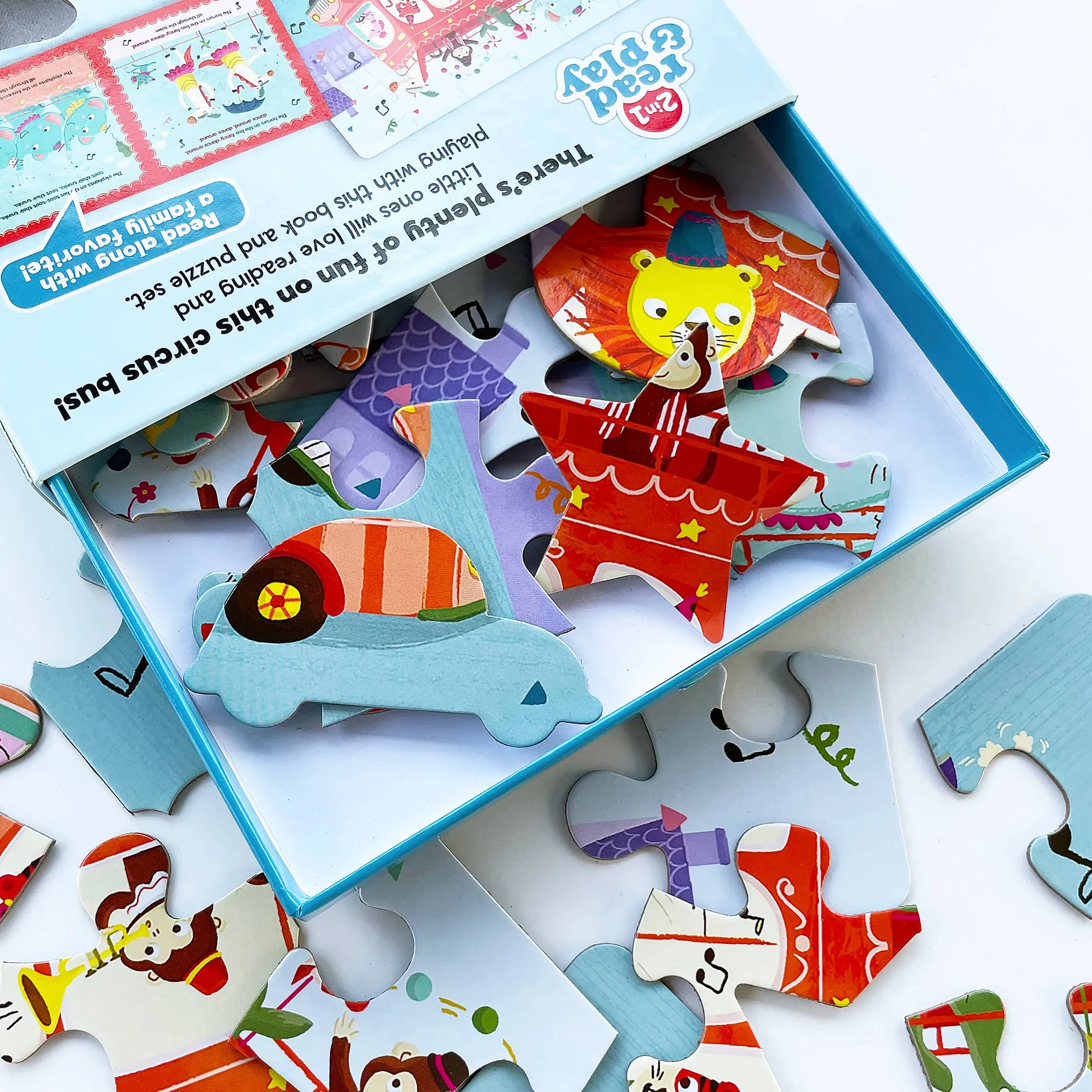 Wheels On The Bus Interactive Book & Puzzle Set