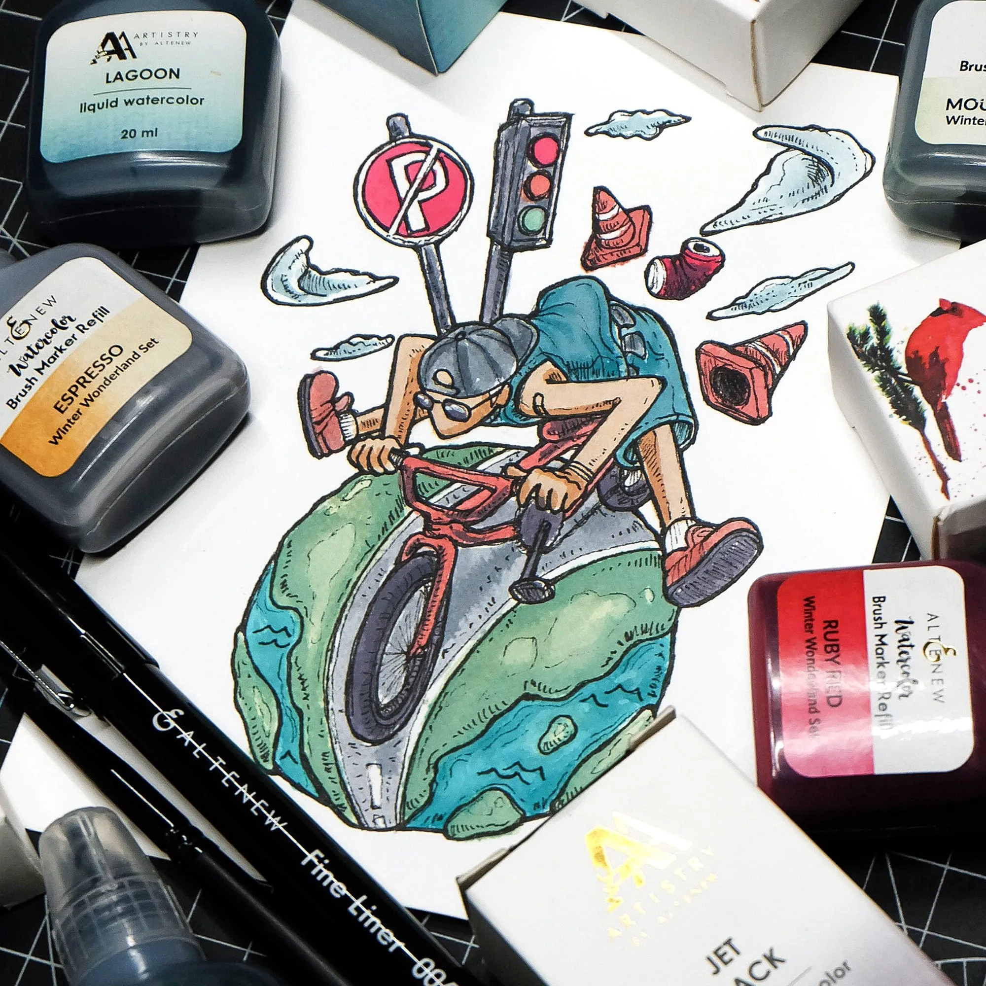 Winter Wonderland Liquid Watercolor - Brush Marker Refill Bundle