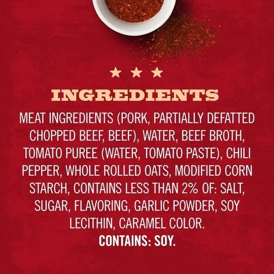 Wolf Chili No Beans, Microwavable Cups, 7.25 oz.