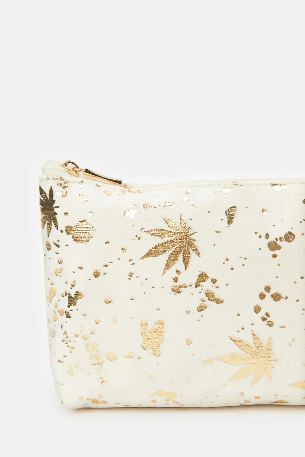 Women Multicolour Glitter Embellished Cosmetic Pouches