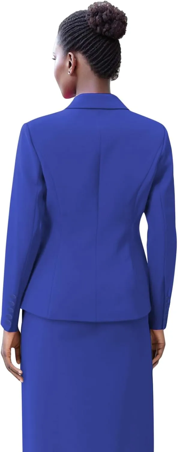 Women Skirt Suit 2 Piece Business Suit Set Blazer Dress Jacket Pencil Skirt
