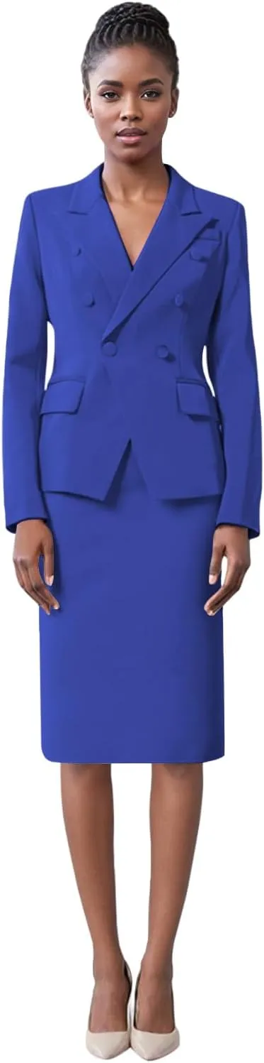 Women Skirt Suit 2 Piece Business Suit Set Blazer Dress Jacket Pencil Skirt