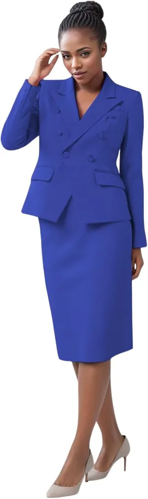 Women Skirt Suit 2 Piece Business Suit Set Blazer Dress Jacket Pencil Skirt