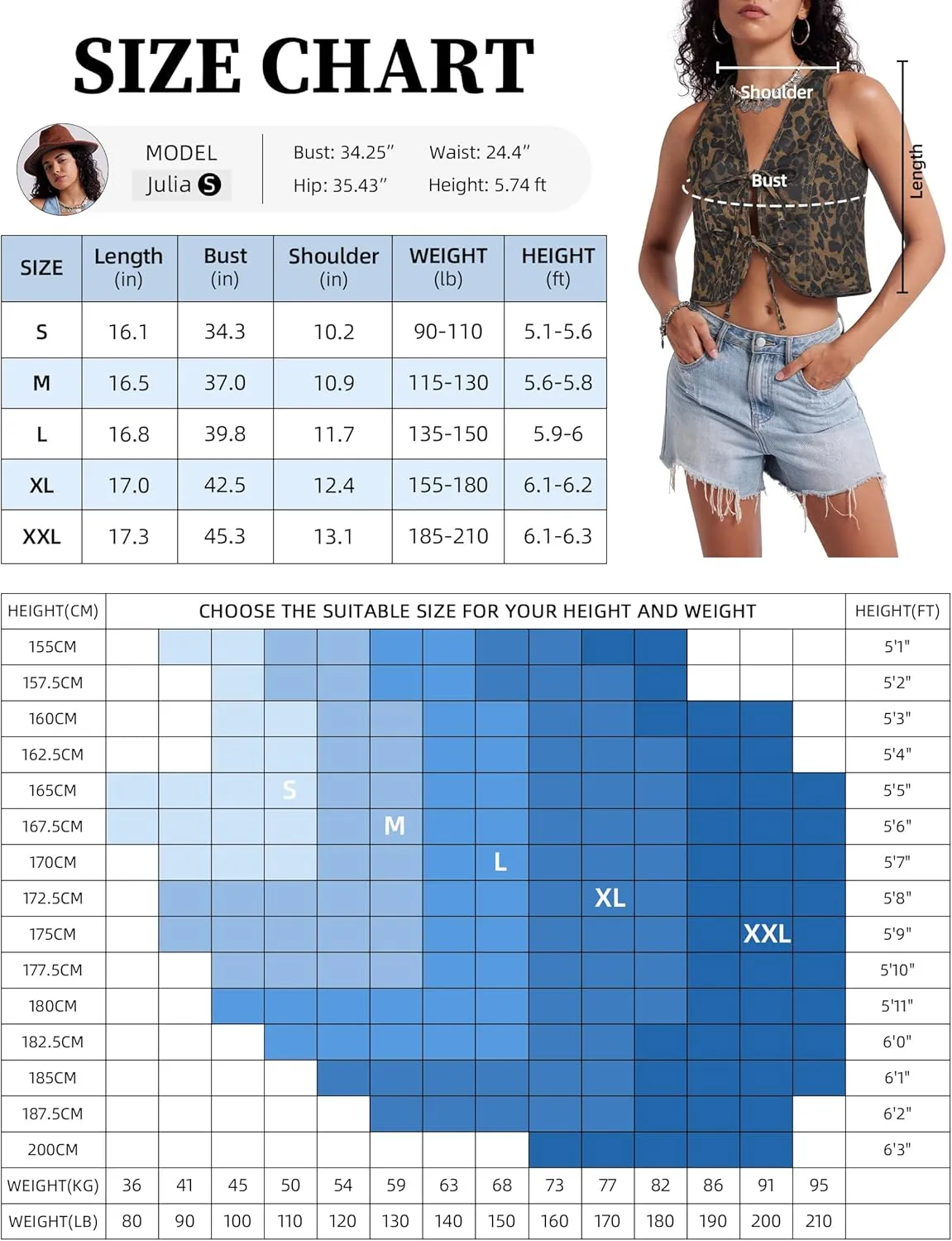Womens Denim Vest Crop Sleeveless V Neck Denim Top Retro Tie Up Front Jean Vest