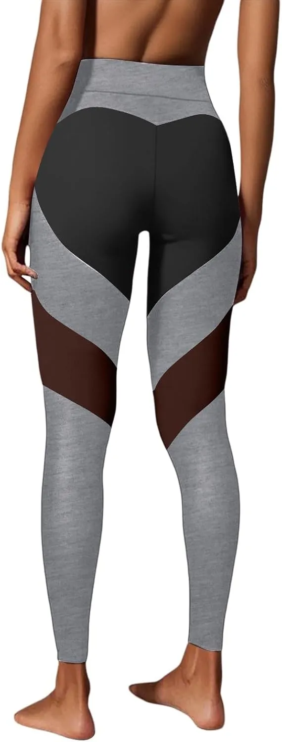Women's High Waist Leggings Heart Butt Yoga Trousers Jogging Bottoms Push Up Fitness Trousers Women Leggings Gym