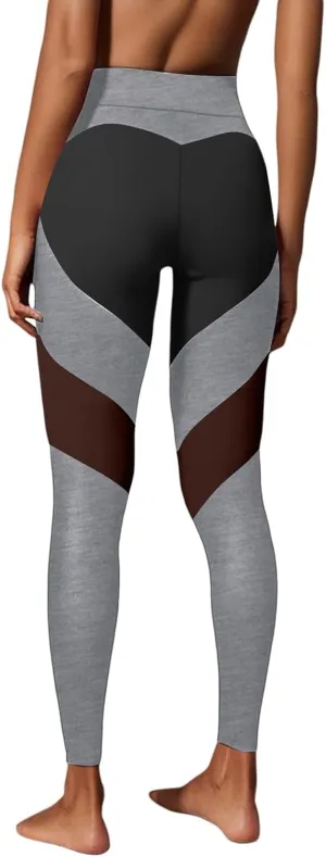 Women's High Waist Leggings Heart Butt Yoga Trousers Jogging Bottoms Push Up Fitness Trousers Women Leggings Gym