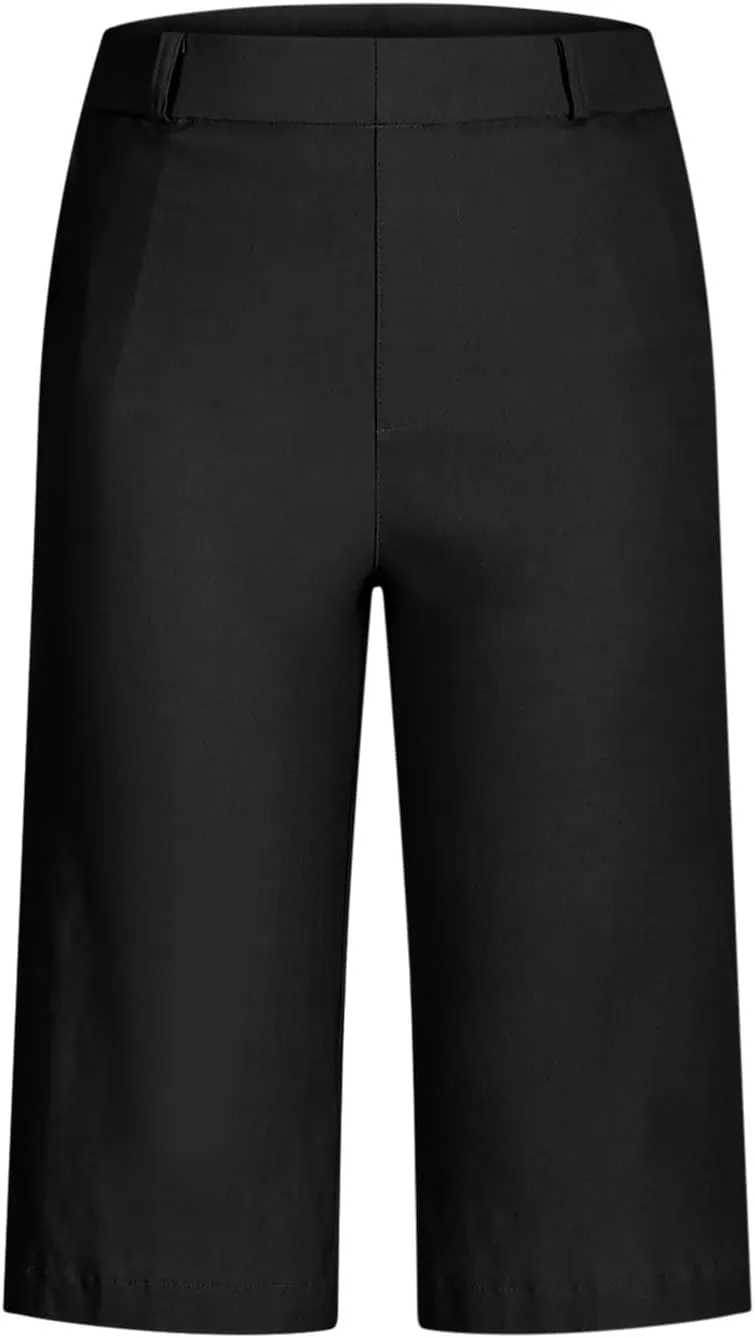 Women's Pull On Bermuda Shorts for Women 2025 Trendy Stretch Twill Short Dressy Casual High Waisted Summer Slacks