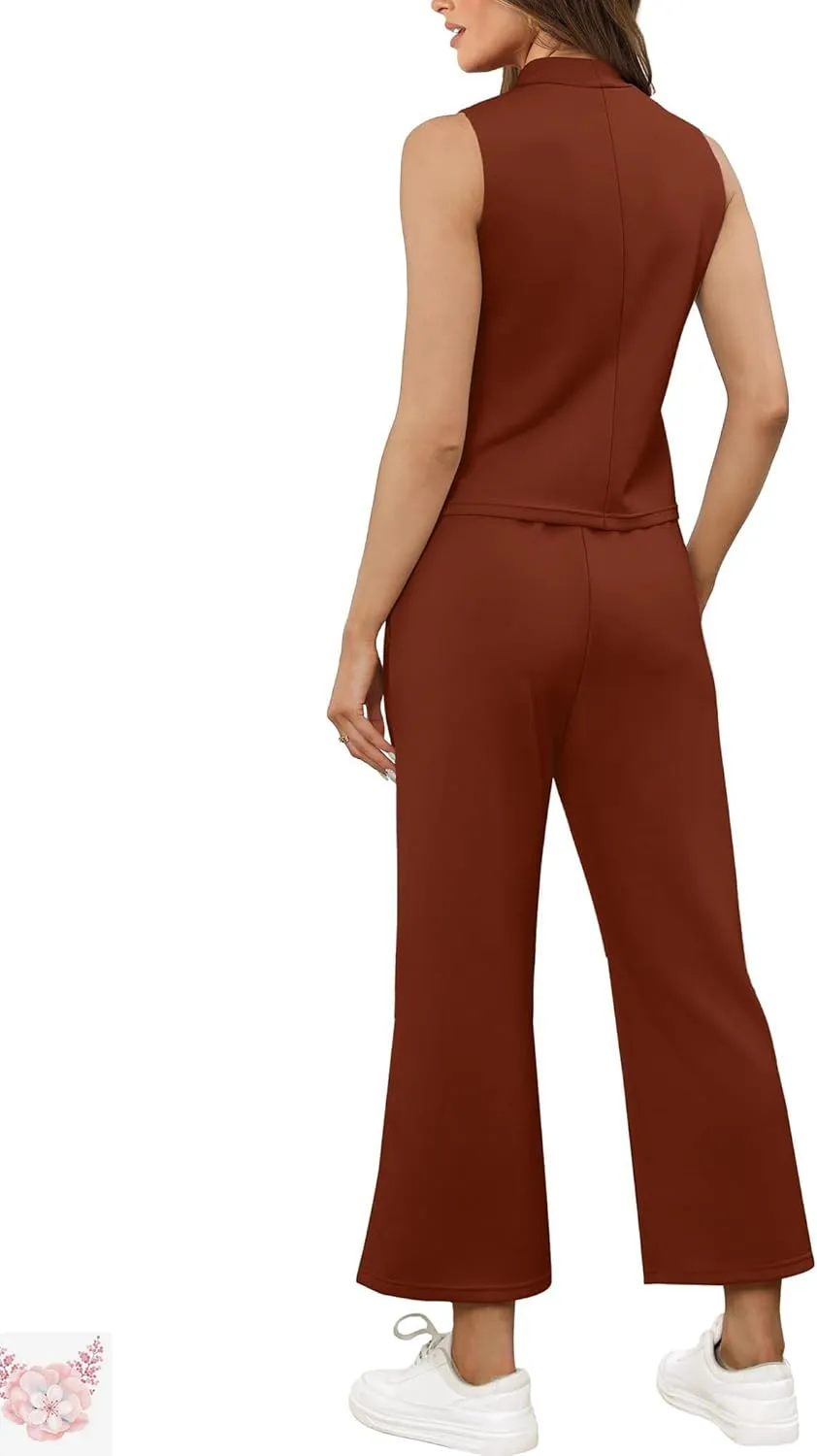 Women's Summer Dressy Wide Leg Suit Shorts Pants Business Suit Pants, Two Piece Sets for Women Summer,Vacation Travel Outfits