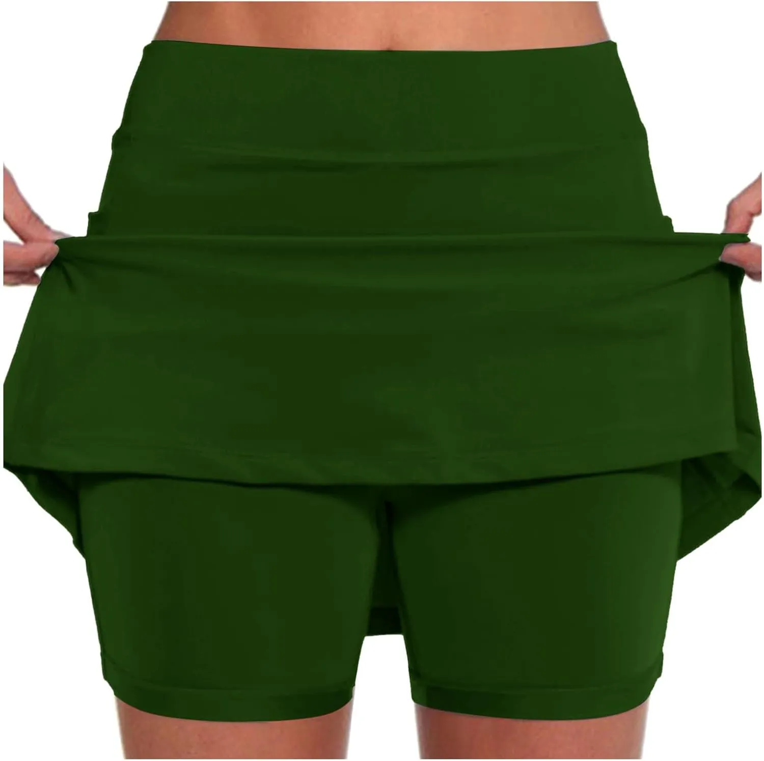 Women's Tennis Skirt High Waist Pleated Skort Summer Sports Running Mini Skirt Workout Running Skirt with Inner Short