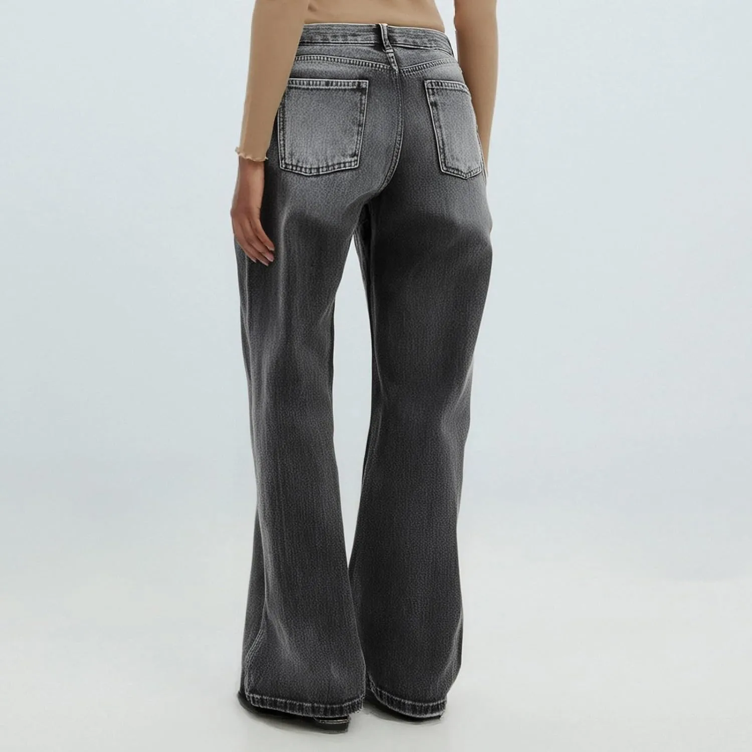 Womens Wide Leg Jeans High Waist Baggy Jeans Casual Loose Boyfriend Jeans Denim Pants Y2K Outfits
