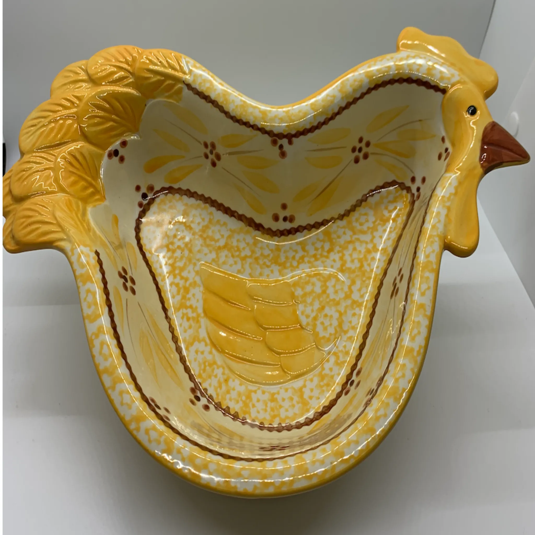 Yellow Serving Dishes with Trivets, Lids & Iron Serving Stands
