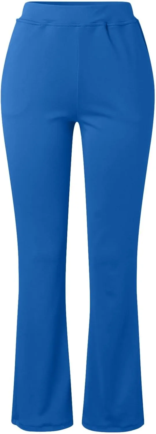 Yoga Pants Women High Waist Dress Pant High Waist Stretch Trousers 2025 Workout Running Leggings Wide Leg Work Pants