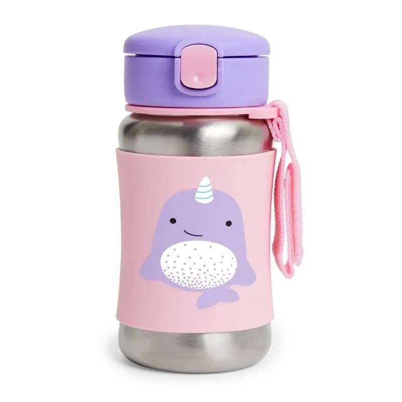 Zoo Stainless Steel Straw Bottle