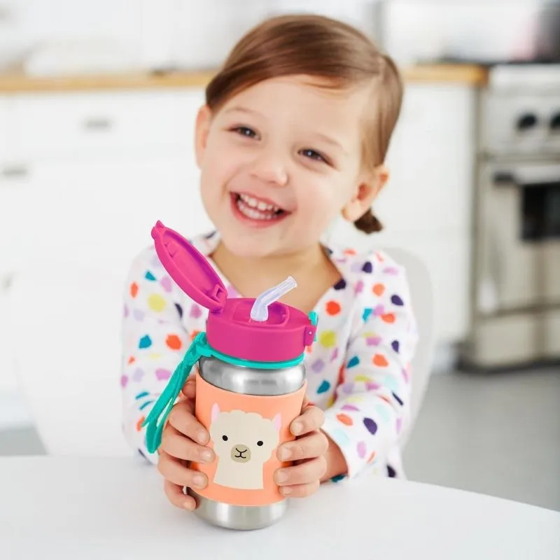 Zoo Stainless Steel Straw Bottle